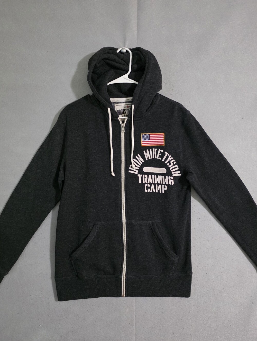 Roots Of Fight Boxing Iron Mike Tyson Training Camp Full Zip Hoodie Size Medium